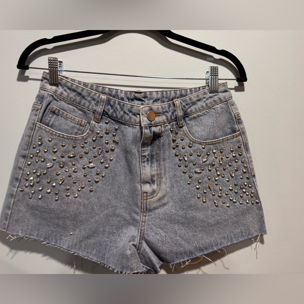 NWT Studded Denim Shorts